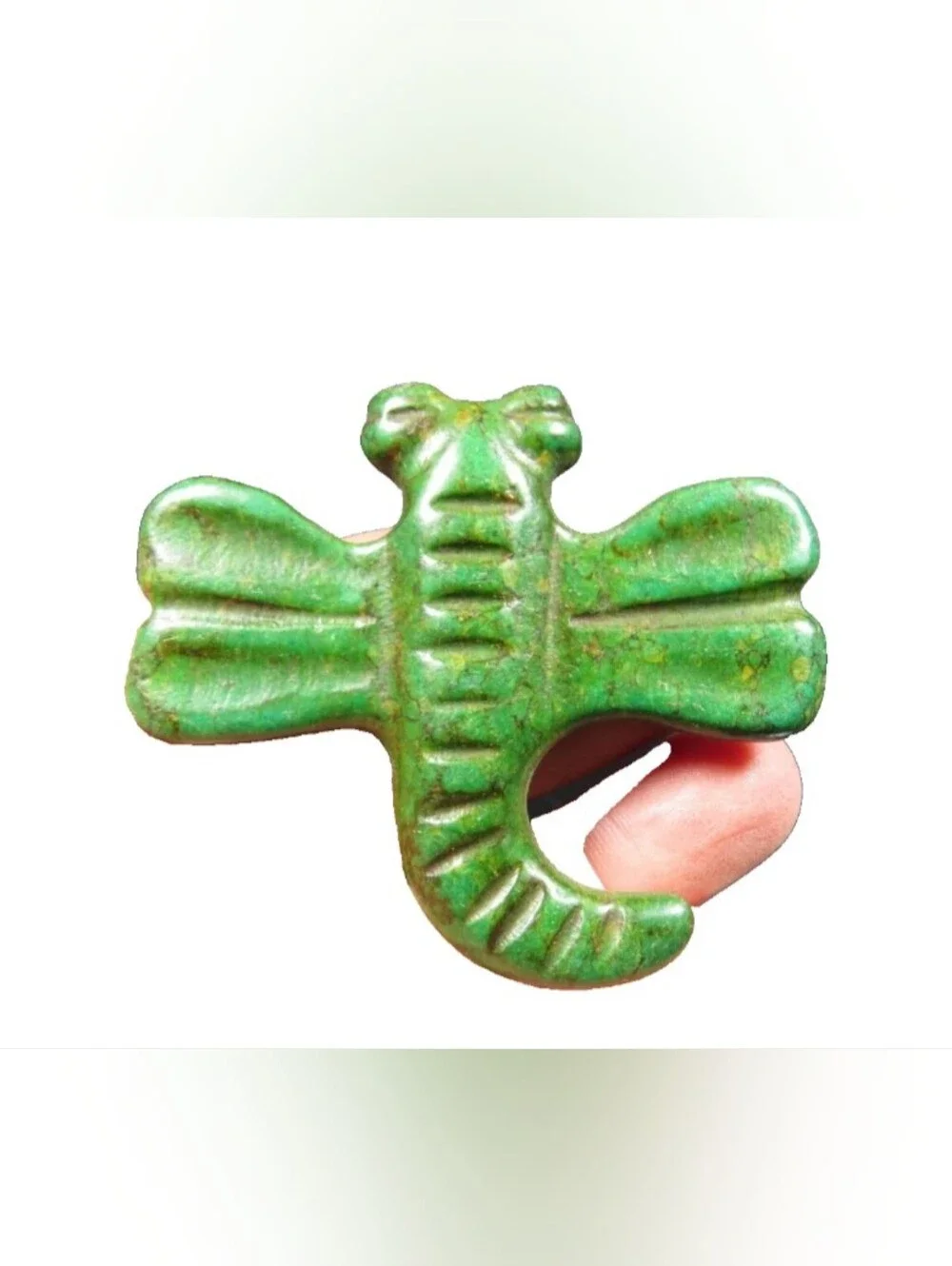 Green Turquoise Dragonfly Pendant